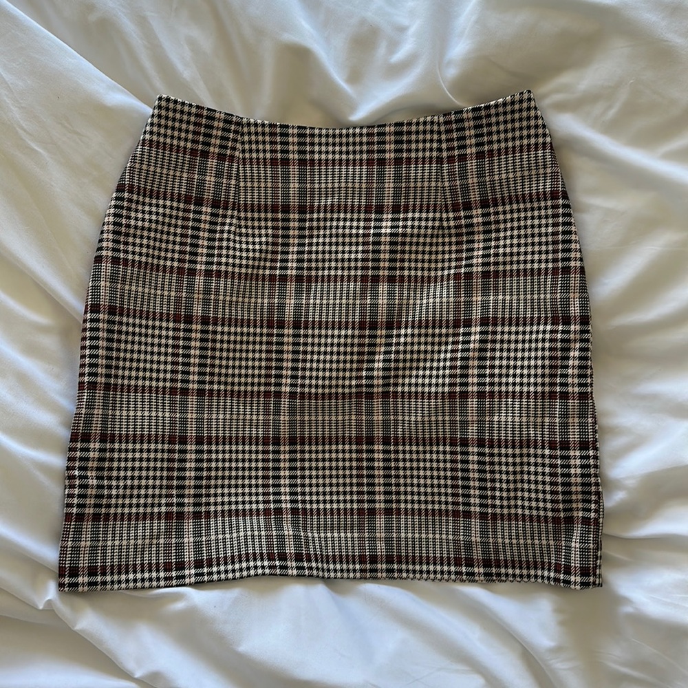 H&M Plaid Mini Skirt
